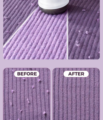 Rechargeable Fabric Shaver with 2 Replaceable Stainless Steel 6-Leaf Blades (1 Free Extra Included)