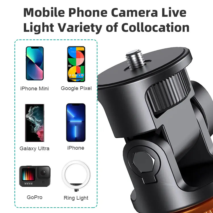 61" Phone Tripod for iPhone/Android & Selfie Stick with Remote, Upgraded Stand, Compatible with iPhone 17/16/15/14/13, Travel-Friendly & Stable