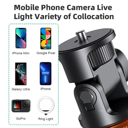 61" Phone Tripod for iPhone/Android & Selfie Stick with Remote, Upgraded Stand, Compatible with iPhone 17/16/15/14/13, Travel-Friendly & Stable